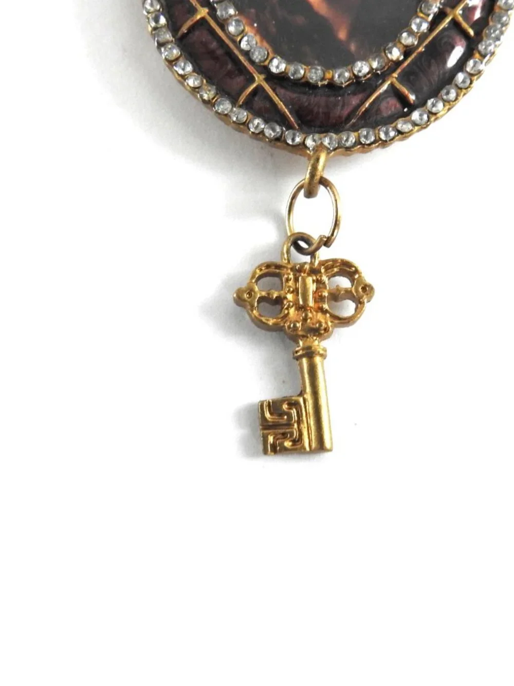 Vintage Victorian Style Miniature Wall Picture Frame Key Accent